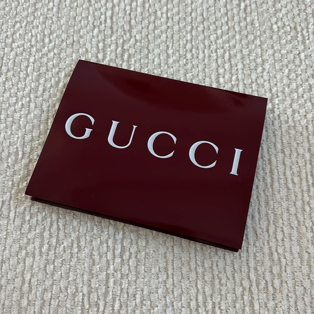 Gucci gift envelope 2024/2025 maroon